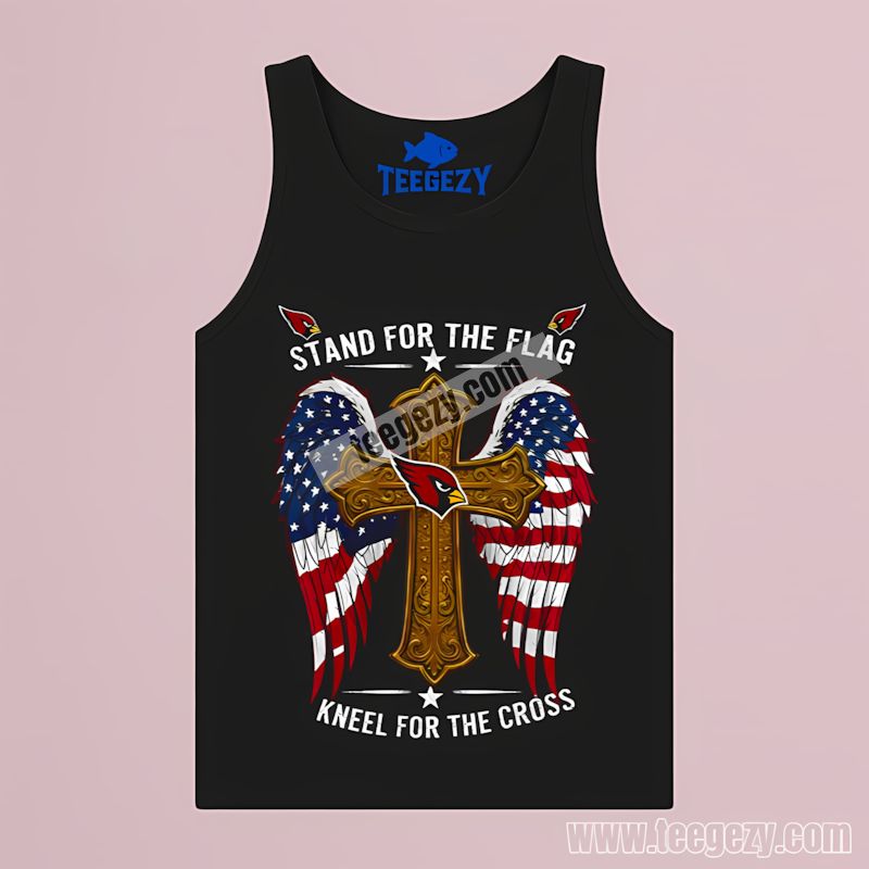 Arizona Cardinals Stand For Flag Kneel For Cross Tanktop Arizona Cardinals Stand For Flag Kneel For Cross Tanktop