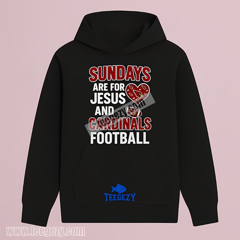 Arizona Cardinals Sundays Jesus And Football Trendy Hoodie Arizona Cardinals Sundays Jesus And Football Trendy Hoodie