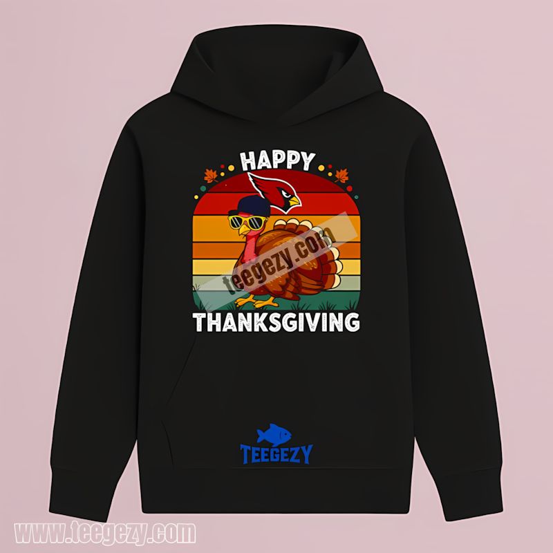 Arizona Cardinals Thanksgiving Turkey Adults Hoodie Arizona Cardinals Thanksgiving Turkey Adults Hoodie