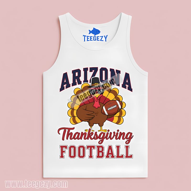 Arizona Cardinals Thanksgiving Turkey Graphic Tanktop Arizona Cardinals Thanksgiving Turkey Graphic Tanktop