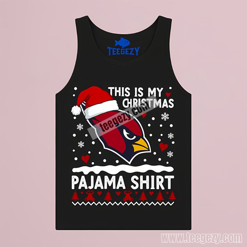 Arizona Cardinals This Is My Christmas Pajama Tanktop Arizona Cardinals This Is My Christmas Pajama Tanktop