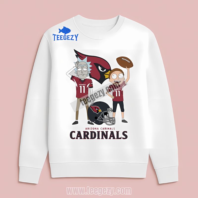 Arizona Cardinals Vs Rick And Morty Regular Long Sleeve Arizona Cardinals Vs Rick And Morty Regular Long Sleeve