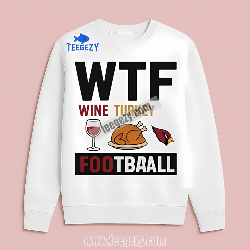 Arizona Cardinals Wine Turkey Football Thanksgiving Long Sleeve Arizona Cardinals Wine Turkey Football Thanksgiving Long Sleeve