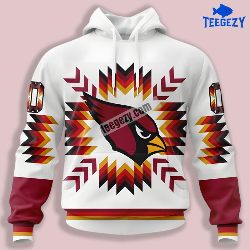 Arizona Cardinals Xmas White 3D Hoodie Pullover Design Arizona Cardinals Xmas White 3D Hoodie Pullover Design