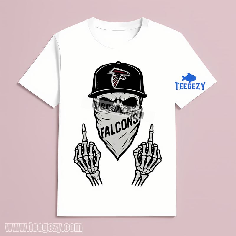 Atlanta Falcons Bandana Skull Attitude T-Shirt Atlanta Falcons Bandana Skull Attitude T-Shirt