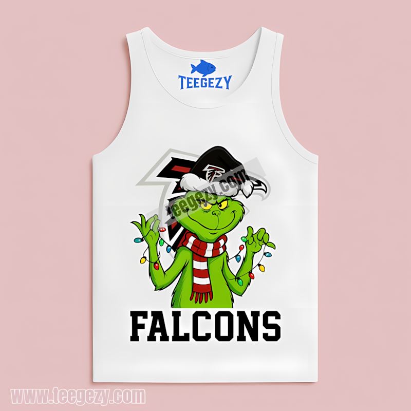 Atlanta Falcons Christmas Grinch Festive Graphic Tanktop Atlanta Falcons Christmas Grinch Festive Graphic Tanktop