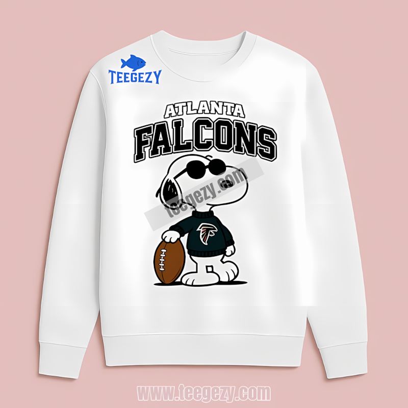 Atlanta Falcons Cool Snoopy Faceoff Long Sleeve Atlanta Falcons Cool Snoopy Faceoff Long Sleeve