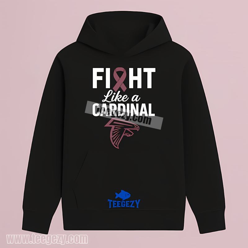 Atlanta Falcons Fight Like A Cowboy Breast Cancer Vintage Hoodie Atlanta Falcons Fight Like A Cowboy Breast Cancer Vintage Hoodie