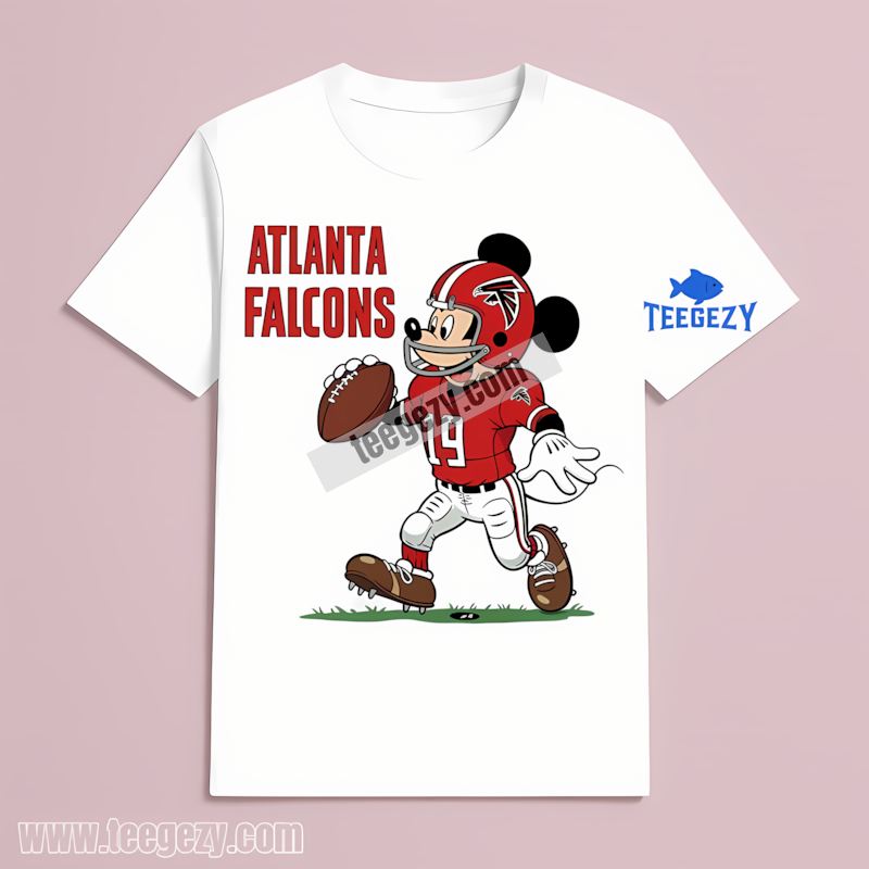 Atlanta Falcons Football Mickey Playing Qb Shirt