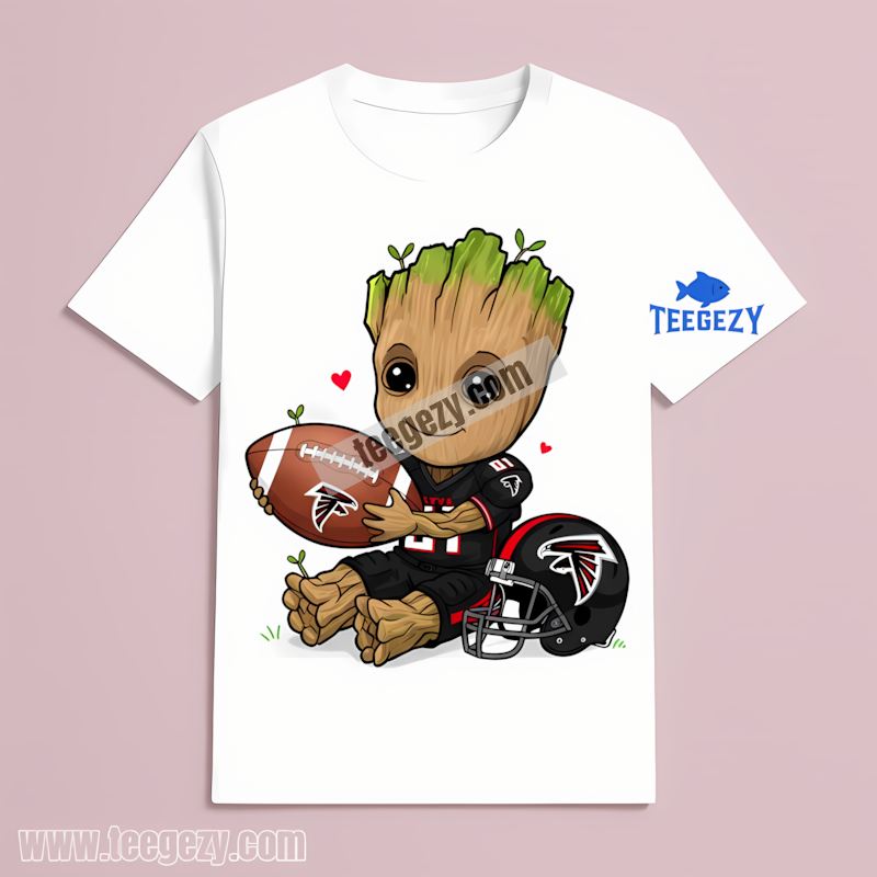 Atlanta Falcons Groot Superfan Football T-Shirt Atlanta Falcons Groot Superfan Football T-Shirt