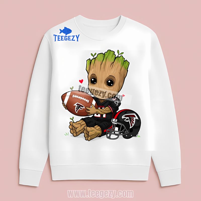 Atlanta Falcons Groot Superfan Football Long Sleeve Atlanta Falcons Groot Superfan Football Long Sleeve