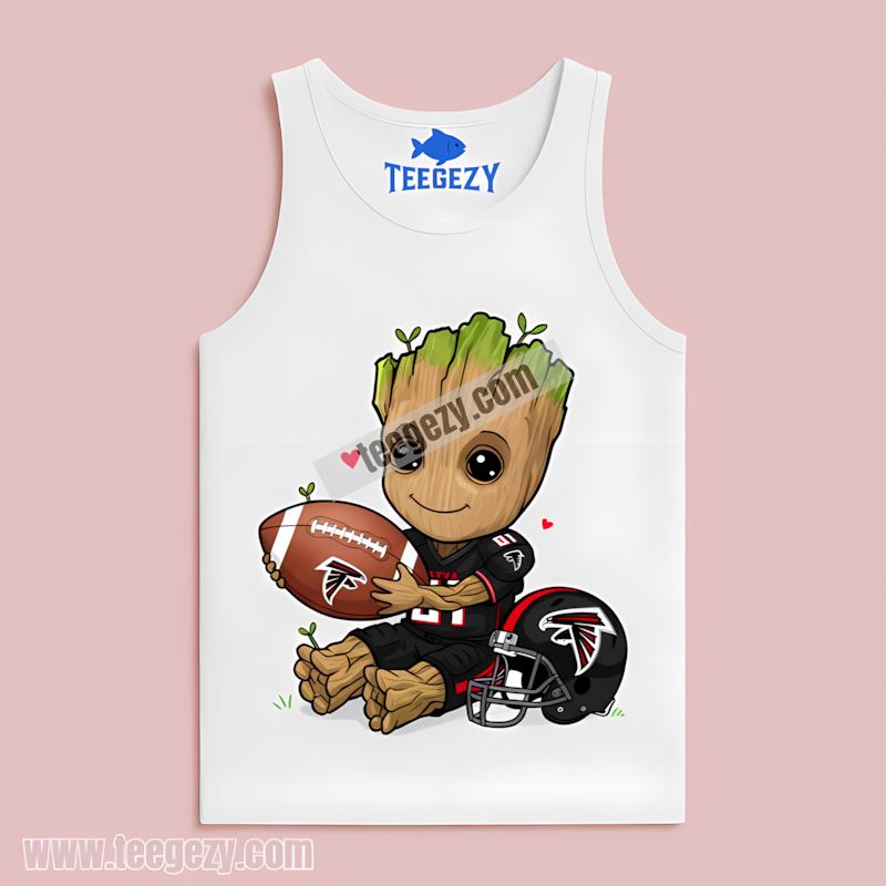Atlanta Falcons Groot Superfan Football Tanktop Atlanta Falcons Groot Superfan Football Tanktop
