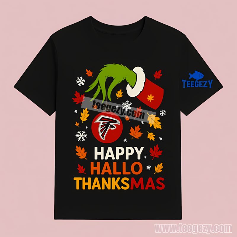 Atlanta Falcons Hallothanksmas Holiday Mashup Shirt