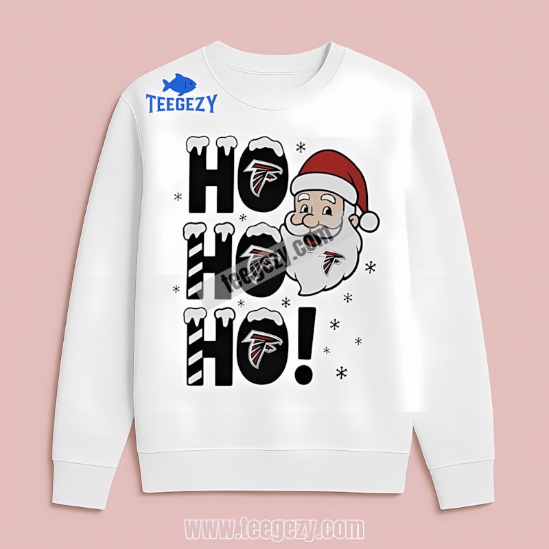 Atlanta Falcons Ho Ho Ho Santa Christmas Long Sleeve Atlanta Falcons Ho Ho Ho Santa Christmas Long Sleeve