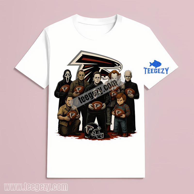 Atlanta Falcons Horror Characters Halloween Graphic Shirt