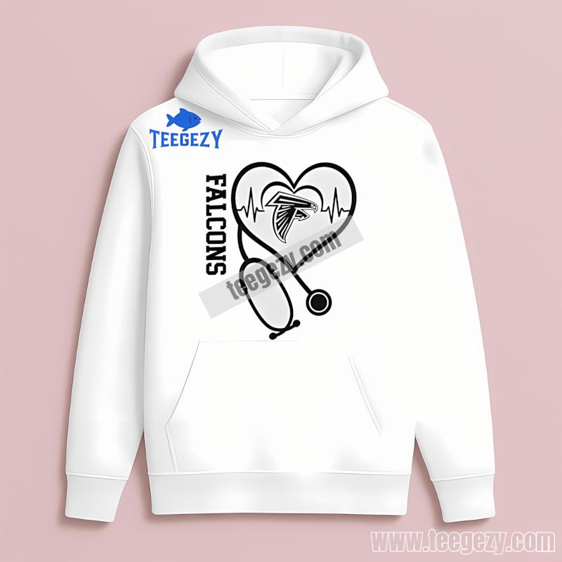 Atlanta Falcons Nurse Heartbeat Lifesaver Hoodie Atlanta Falcons Nurse Heartbeat Lifesaver Hoodie