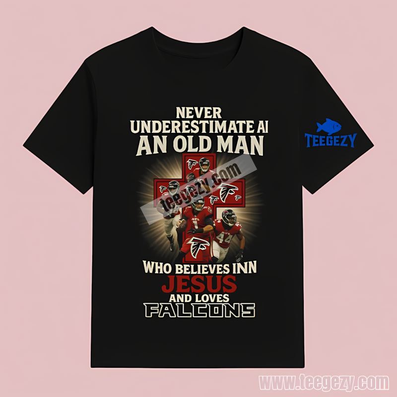 Atlanta Falcons Old Man Jesus Believer Cotton Shirt