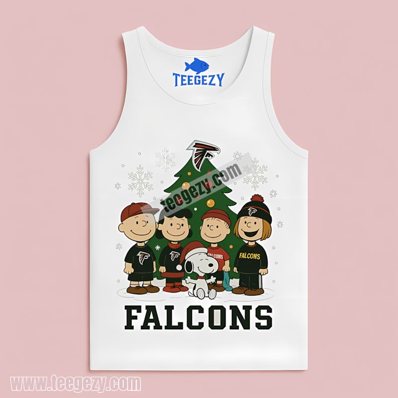 Atlanta Falcons Peanuts Christmas Holiday Tanktop Atlanta Falcons Peanuts Christmas Holiday Tanktop