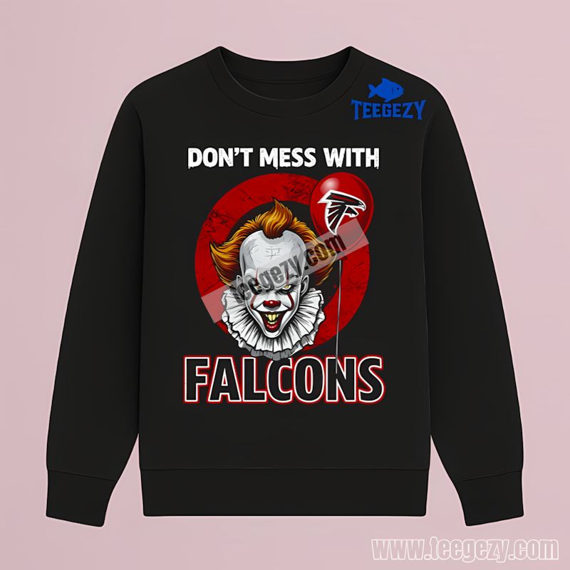 Atlanta Falcons Pennywise Creepy Halloween Long Sleeve Atlanta Falcons Pennywise Creepy Halloween Long Sleeve