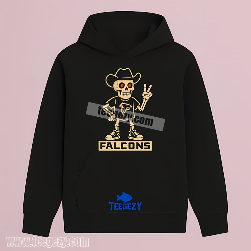 Atlanta Falcons Skeleton Cowboy Halloween Hoodie Atlanta Falcons Skeleton Cowboy Halloween Hoodie
