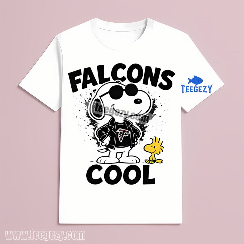 Atlanta Falcons Snoopy Cool Vibes Cotton Shirt