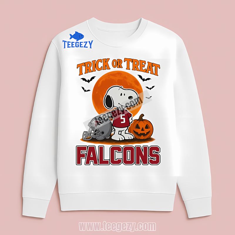 Atlanta Falcons Trick Or Treat Snoopy Halloween Long Sleeve Atlanta Falcons Trick Or Treat Snoopy Halloween Long Sleeve