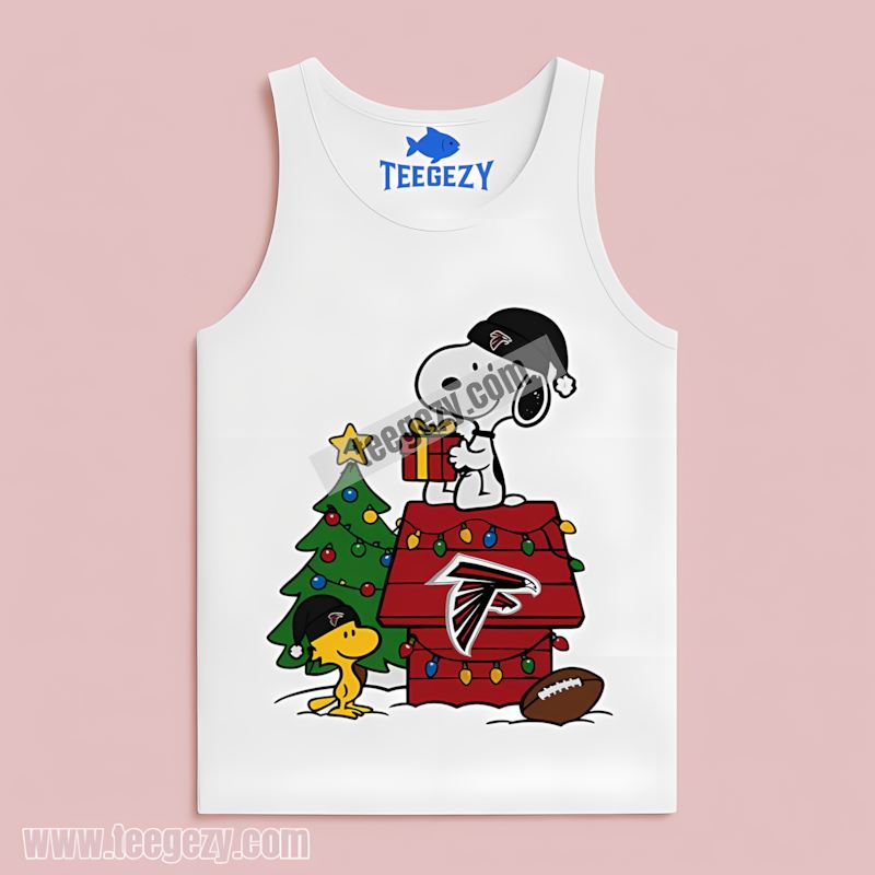 Atlanta Falcons Woodstock Snoopy Christmas Tanktop Atlanta Falcons Woodstock Snoopy Christmas Tanktop