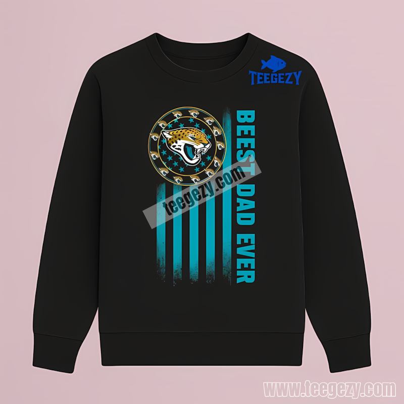 Best Dad Ever Jacksonville Jaguars Flag Tribute Trendy Long Sleeve Best Dad Ever Jacksonville Jaguars Flag Tribute Trendy Long Sleeve