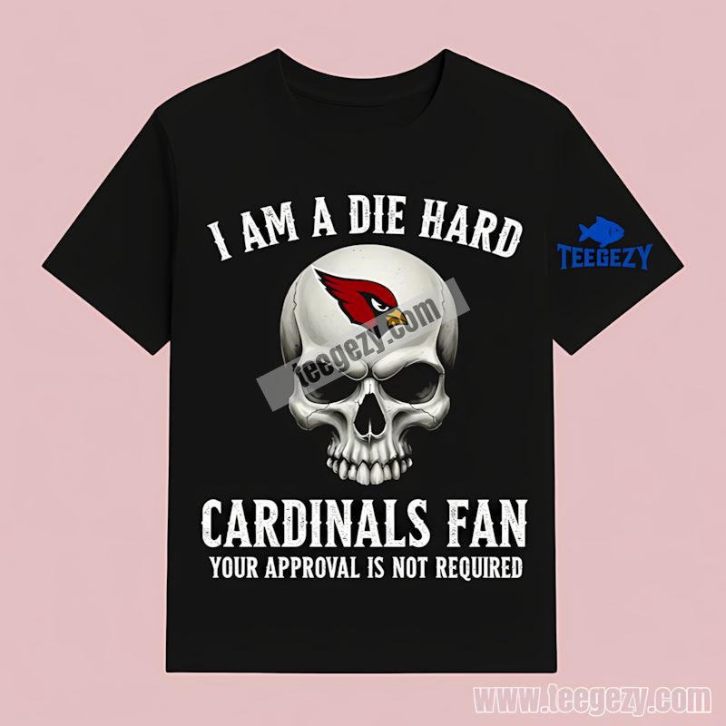 Die Hard Arizona Cardinals Fan Skull Trendy T-Shirt Die Hard Arizona Cardinals Fan Skull Trendy T-Shirt