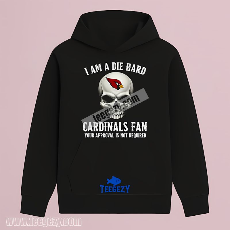 Die Hard Arizona Cardinals Fan Skull Trendy Hoodie Die Hard Arizona Cardinals Fan Skull Trendy Hoodie