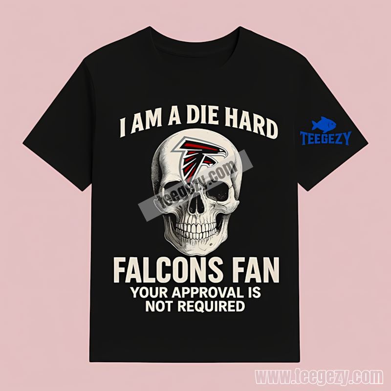 Die Hard Atlanta Falcons Fan Skull T-Shirt Die Hard Atlanta Falcons Fan Skull T-Shirt