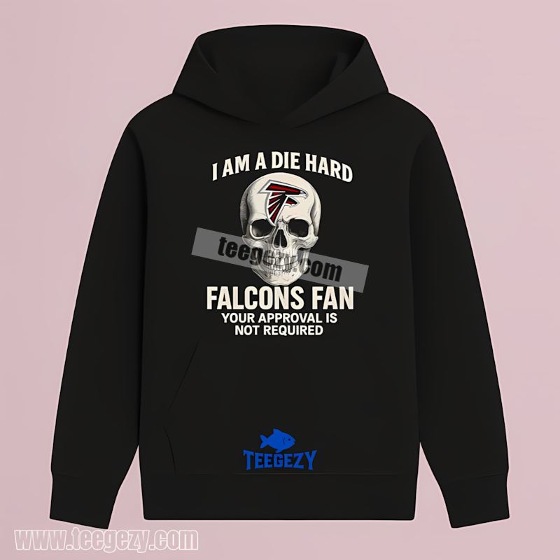 Die Hard Atlanta Falcons Fan Skull Hoodie Die Hard Atlanta Falcons Fan Skull Hoodie