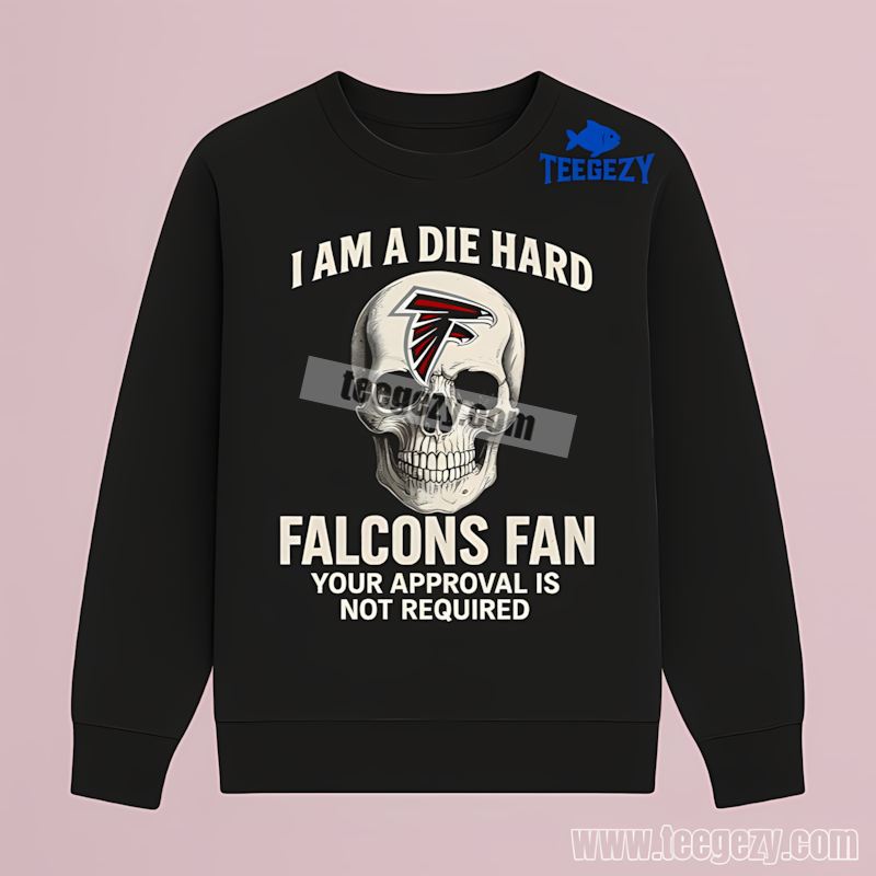 Die Hard Atlanta Falcons Fan Skull Long Sleeve Die Hard Atlanta Falcons Fan Skull Long Sleeve