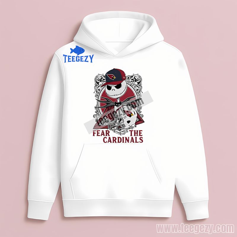 Fear The Arizona Cardinals Jack Skellington Hoodie Fear The Arizona Cardinals Jack Skellington Hoodie