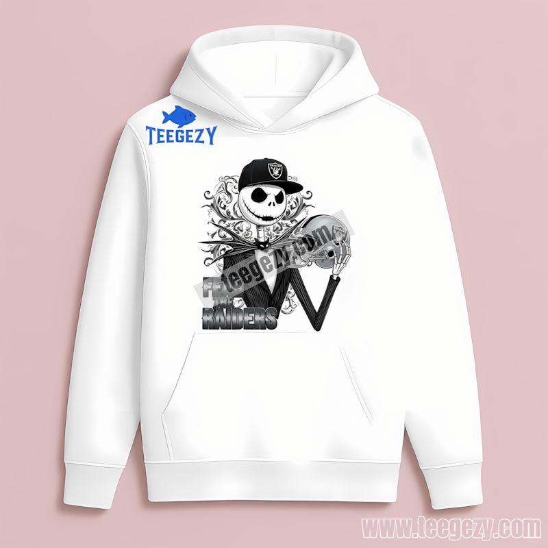 Fear The Las Vegas Raiders Jack Skellington Retro Style Hoodie Fear The Las Vegas Raiders Jack Skellington Retro Style Hoodie