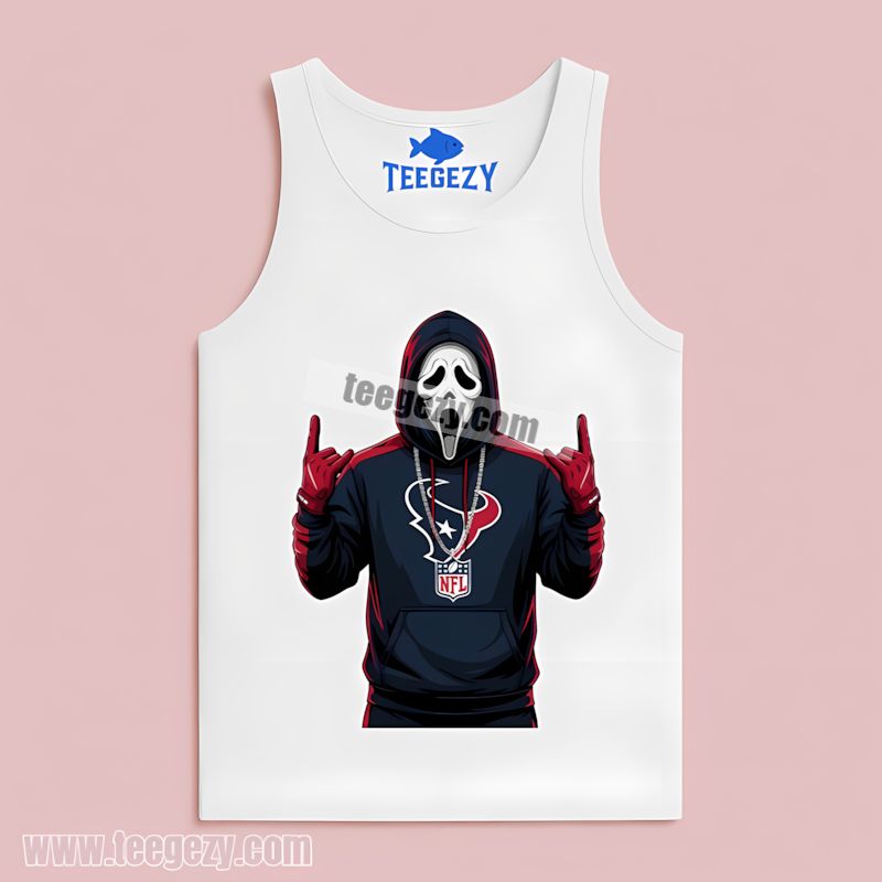 Ghostface Houston Texans Spooky Classic Tanktop Ghostface Houston Texans Spooky Classic Tanktop