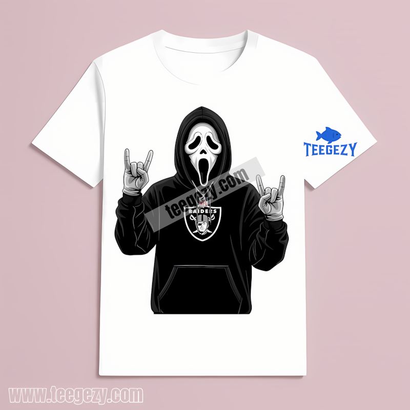 Ghostface Spooky Las Vegas Raiders Halloween Graphic Shirt