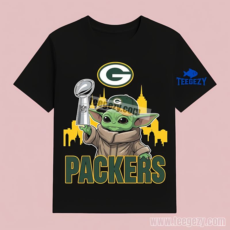 Green Bay Packers Baby Yoda Super Bowl Cup T-Shirt Regular Green Bay Packers Baby Yoda Super Bowl Cup T-Shirt Regular