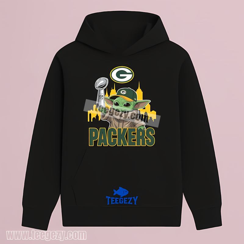 Green Bay Packers Baby Yoda Super Bowl Cup Hoodie Regular Green Bay Packers Baby Yoda Super Bowl Cup Hoodie Regular