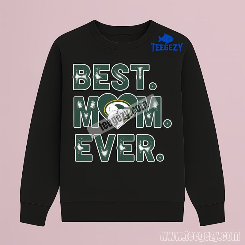 Green Bay Packers Best Mom Ever Vintage Heart Long Sleeve Green Bay Packers Best Mom Ever Vintage Heart Long Sleeve