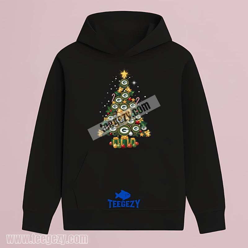 Green Bay Packers Christmas Tree Logo Hoodie Graphic Green Bay Packers Christmas Tree Logo Hoodie Graphic