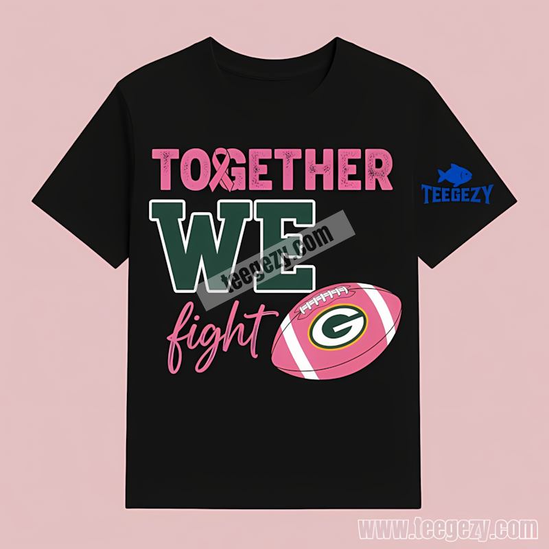 Green Bay Packers Fight Breast Cancer T-Shirt Adults Green Bay Packers Fight Breast Cancer T-Shirt Adults