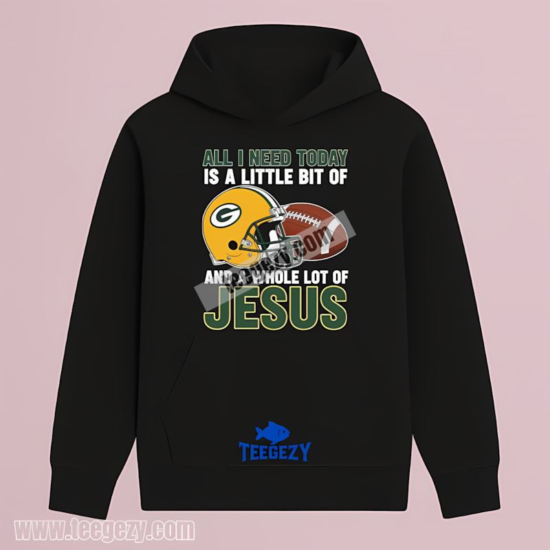 Green Bay Packers Football And Jesus Hoodie Trendy Green Bay Packers Football And Jesus Hoodie Trendy
