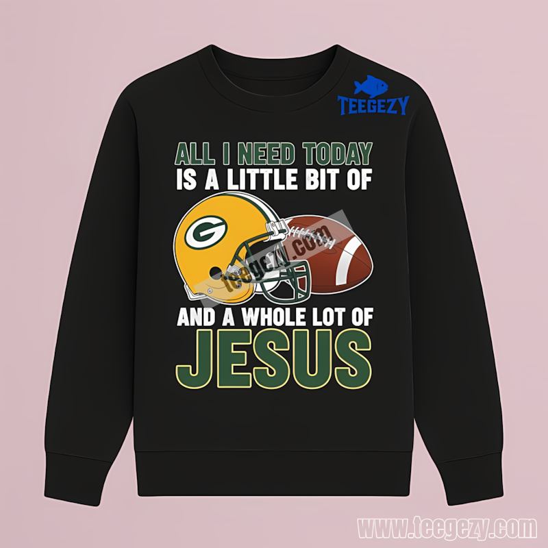 Green Bay Packers Football And Jesus Long Sleeve Trendy Green Bay Packers Football And Jesus Long Sleeve Trendy