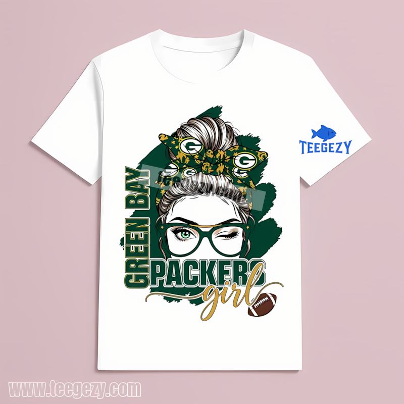 Green Bay Packers Girl Color T-Shirt For Fans Green Bay Packers Girl Color T-Shirt For Fans