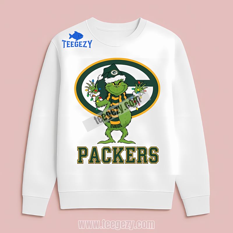 Green Bay Packers Grinch Christmas Long Sleeve Trendy Style Green Bay Packers Grinch Christmas Long Sleeve Trendy Style