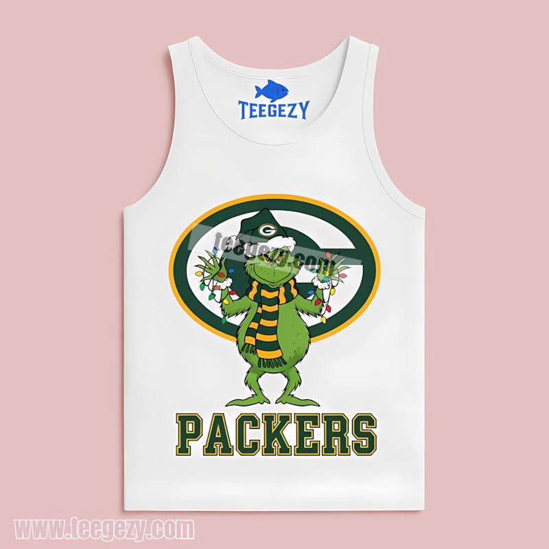 Green Bay Packers Grinch Christmas Tanktop Trendy Style Green Bay Packers Grinch Christmas Tanktop Trendy Style