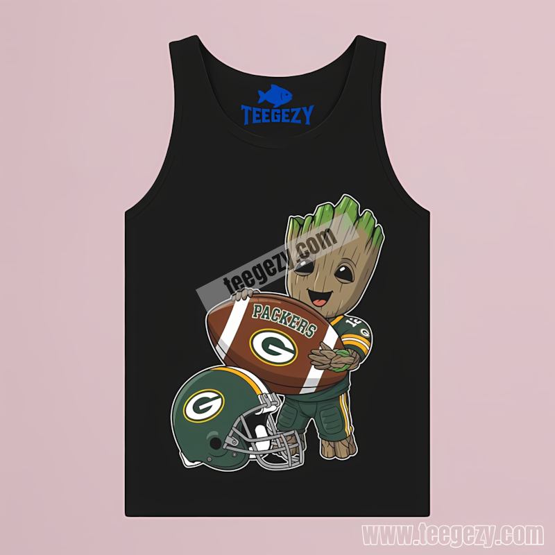 Green Bay Packers Groot Football Tanktop Sports Edition Green Bay Packers Groot Football Tanktop Sports Edition