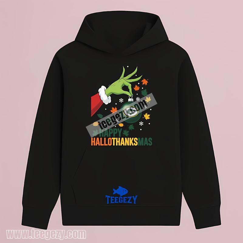 Green Bay Packers Hallothanksmas Happy Hoodie Color Green Bay Packers Hallothanksmas Happy Hoodie Color