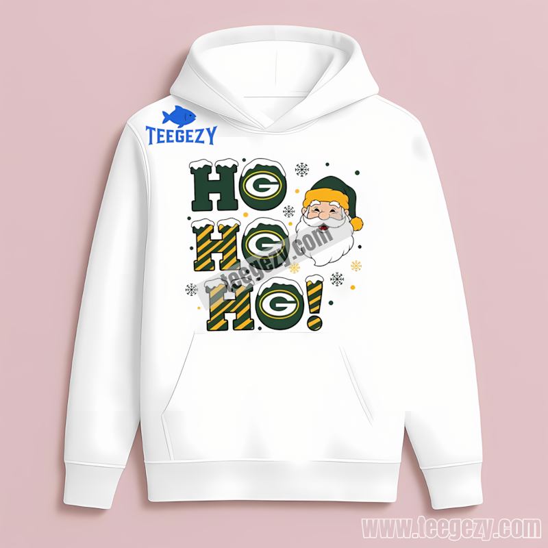 Green Bay Packers Ho Ho Ho Santa Hoodie Color Green Bay Packers Ho Ho Ho Santa Hoodie Color